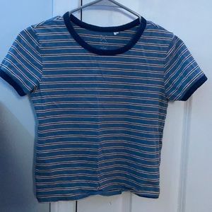 Pacsun Basics Blue and Yellow Tee